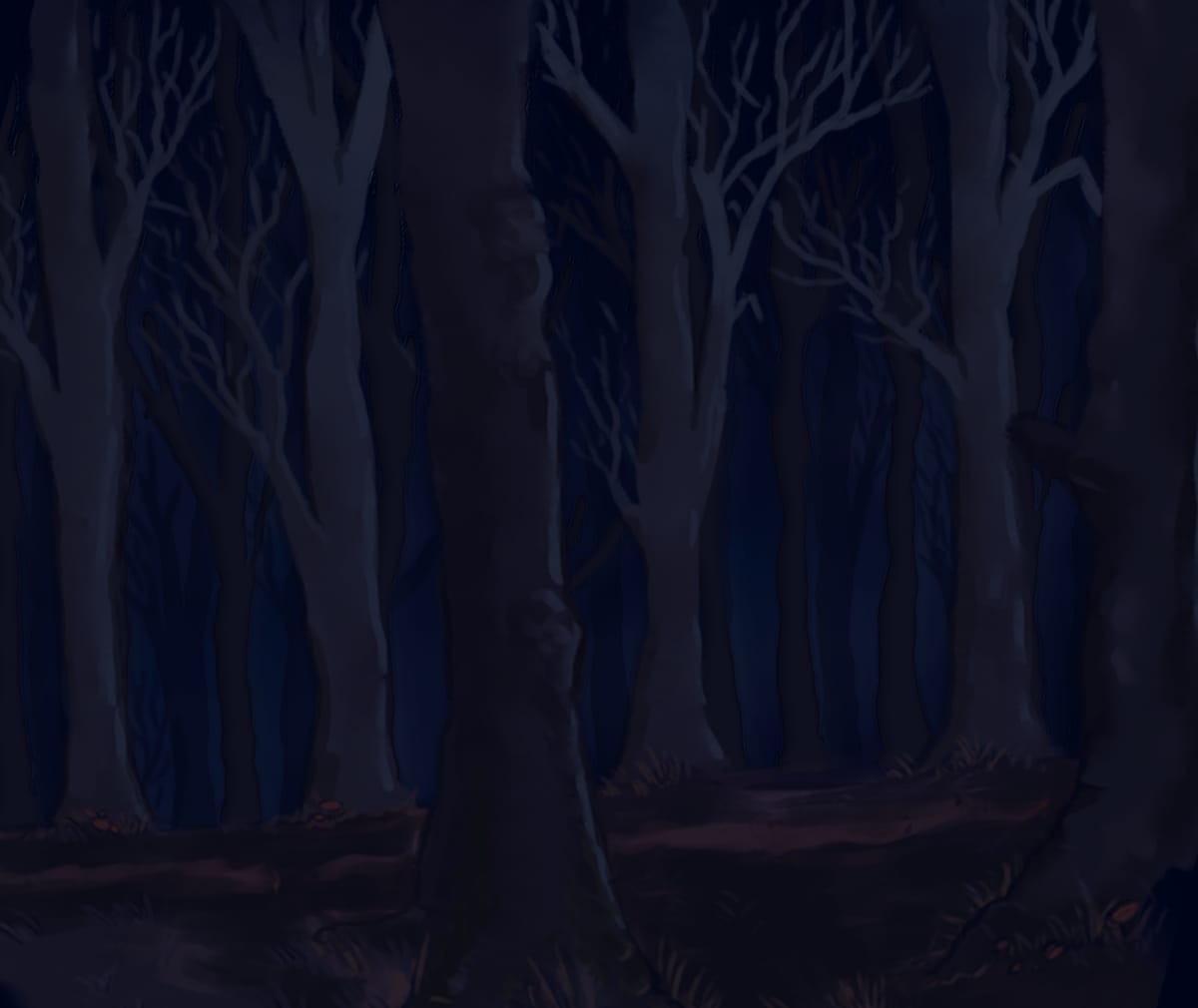 The Five Stones comic forest background